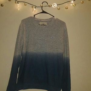 Hollister: Blue Ombre Oversized Knit Sweater
