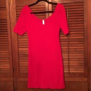 Form fitting t-shirt dress
