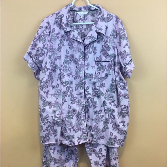 Lane Bryant Other - Lane Bryant Cacique Paisley Print PJs Pajamas Set