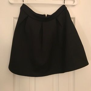Black mini skirt