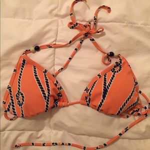 Pink bikini top from PacSun