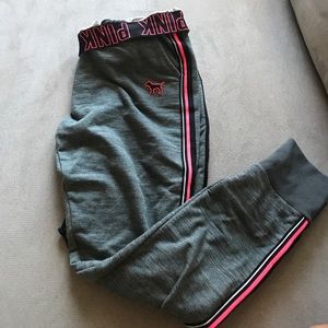 Pink Victoria's Secret jogger sweatpants