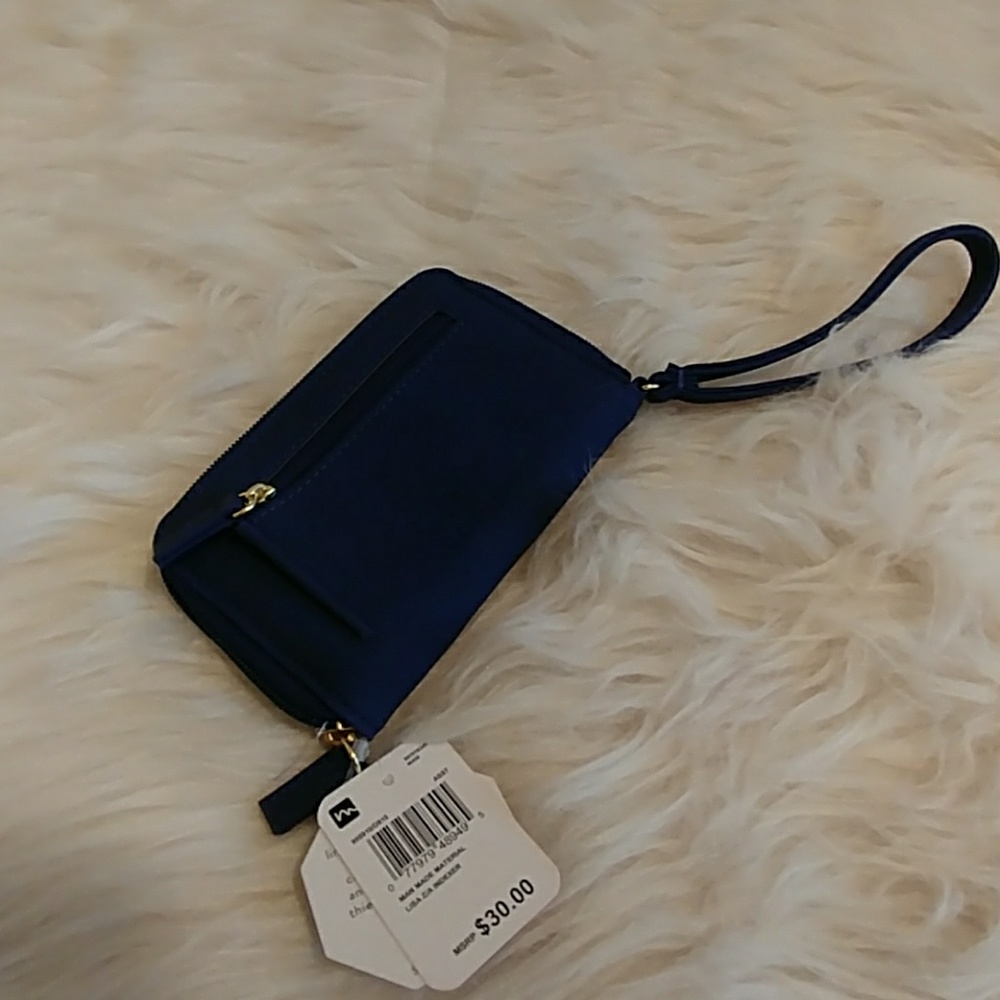 Blue clutch wristlet - Picture 4 of 4