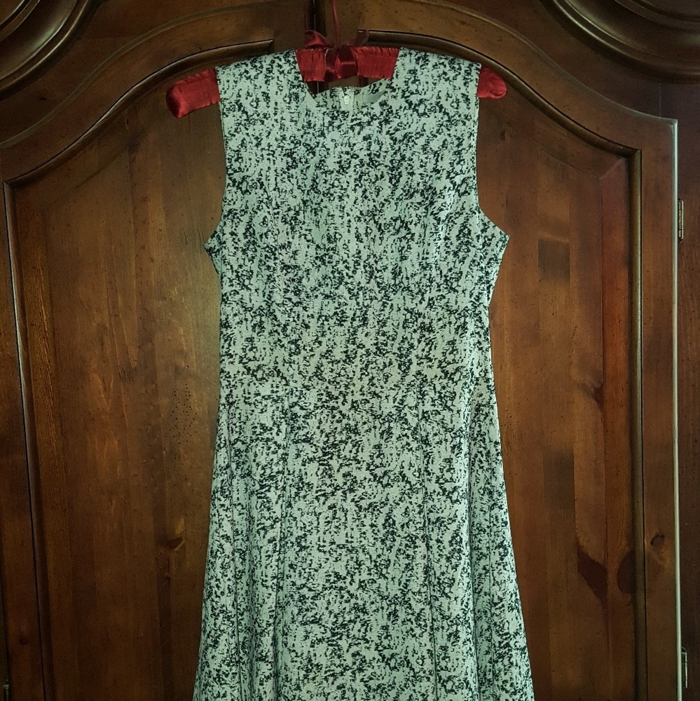 Beautiful black & white print dress