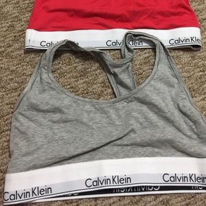 Grey Calvin Klein Bra