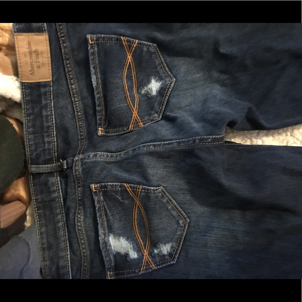 Abercrombie distressed denim