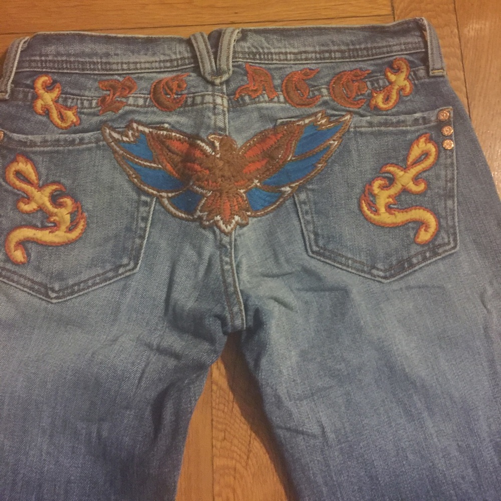 Vintage Embroidered Jeans RARE