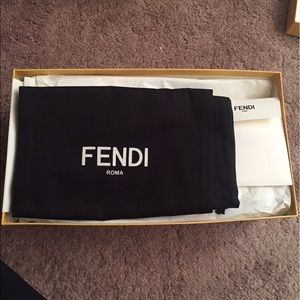 Fendi Black Suede Monster Eye With Studs