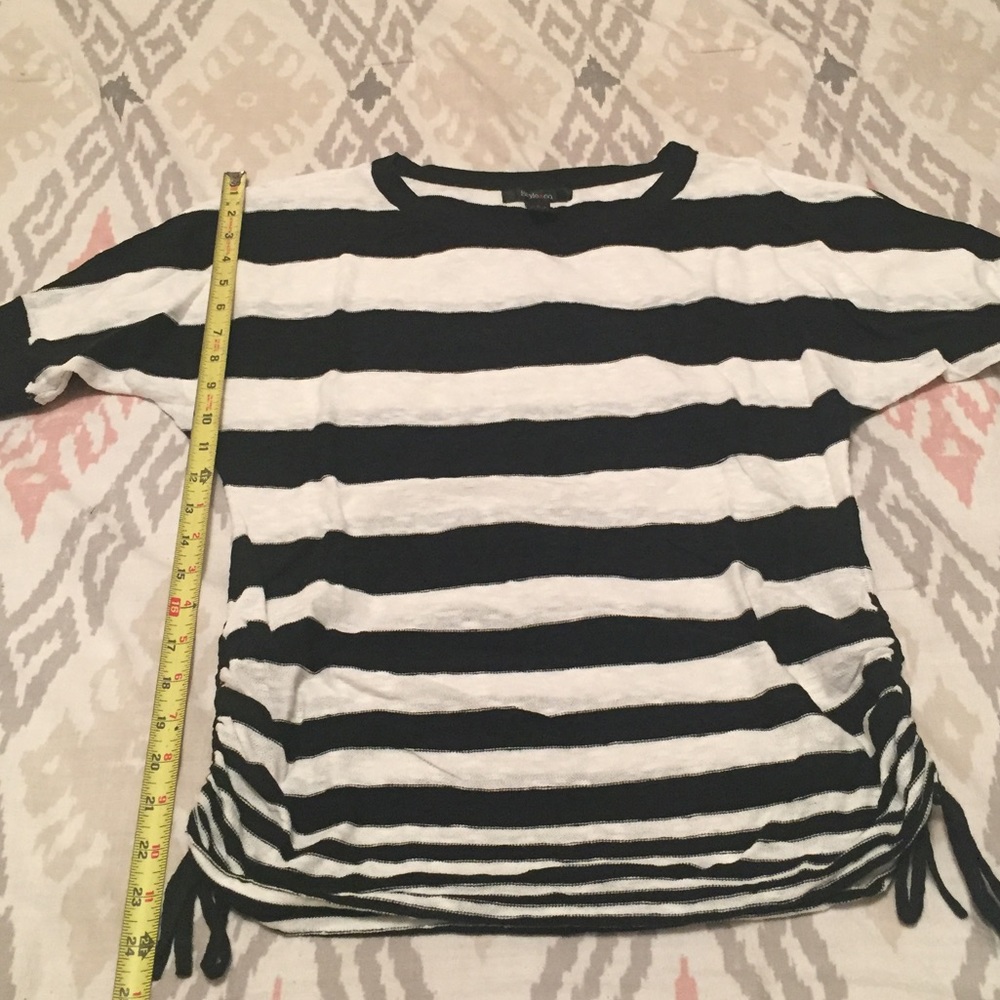 Black and White striped style & co top