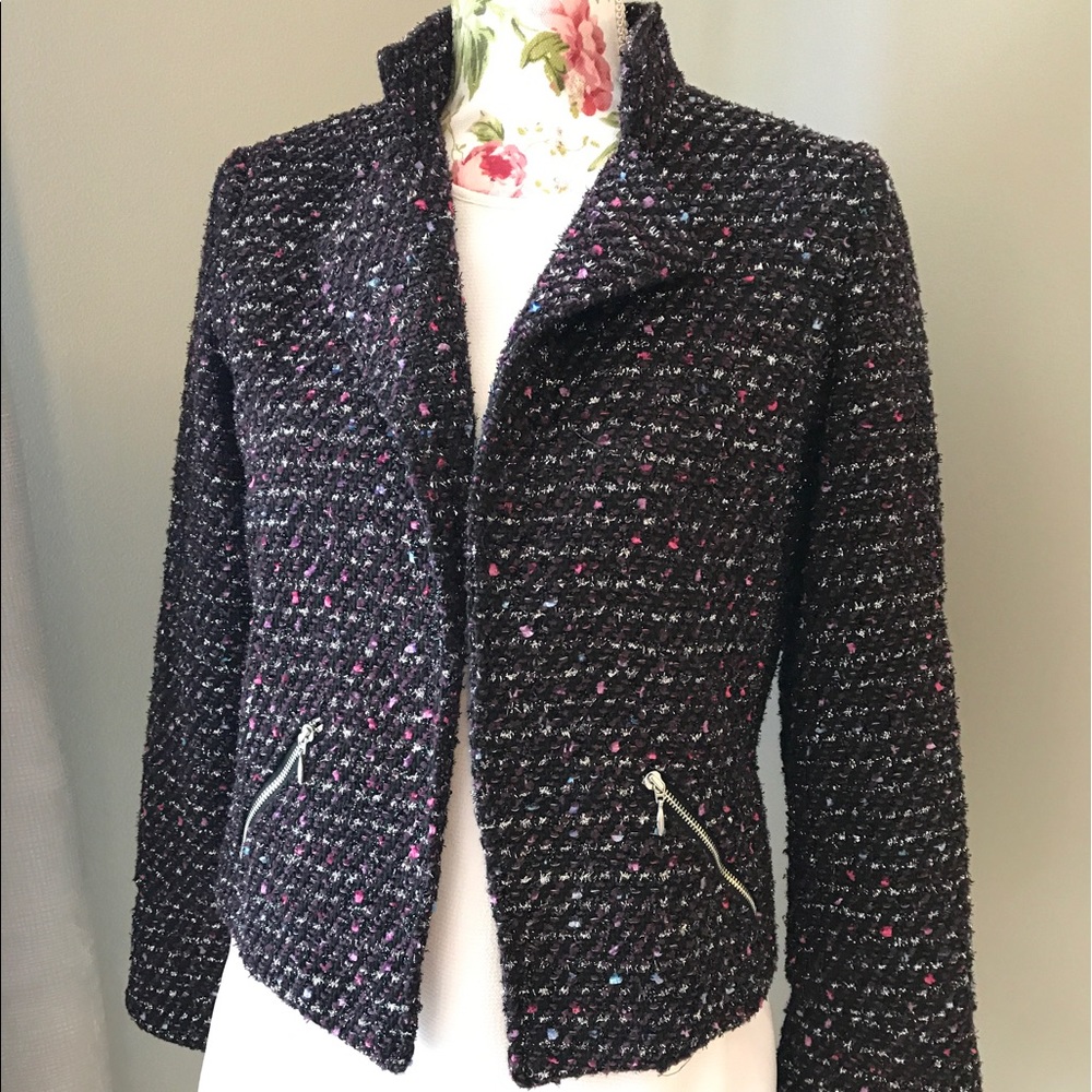 CHICOS tweed blazer, Size 0