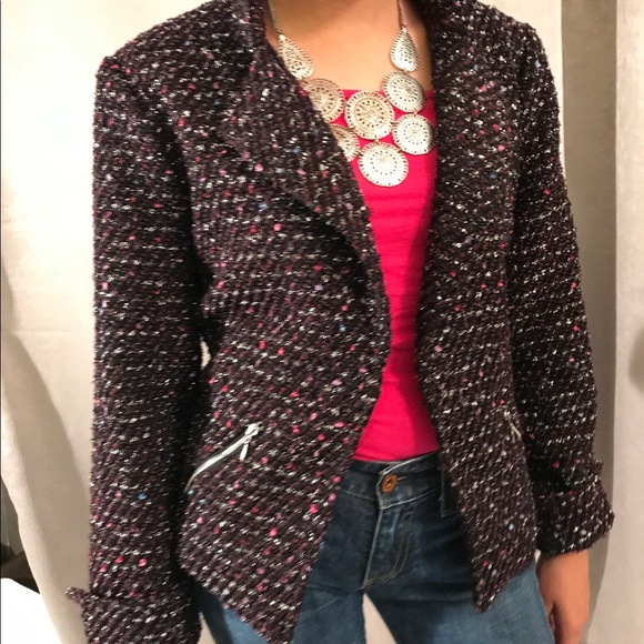 CHICOS tweed blazer, Size 0 - Picture 3 of 8