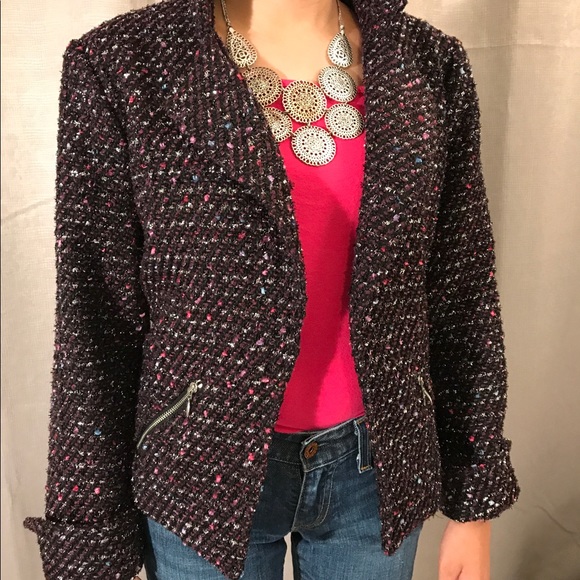 CHICOS tweed blazer, Size 0 - Picture 8 of 8