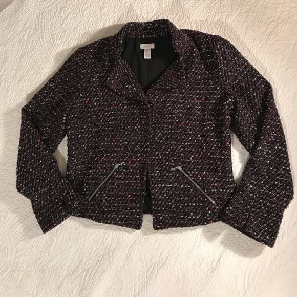 CHICOS tweed blazer, Size 0 - Picture 6 of 8