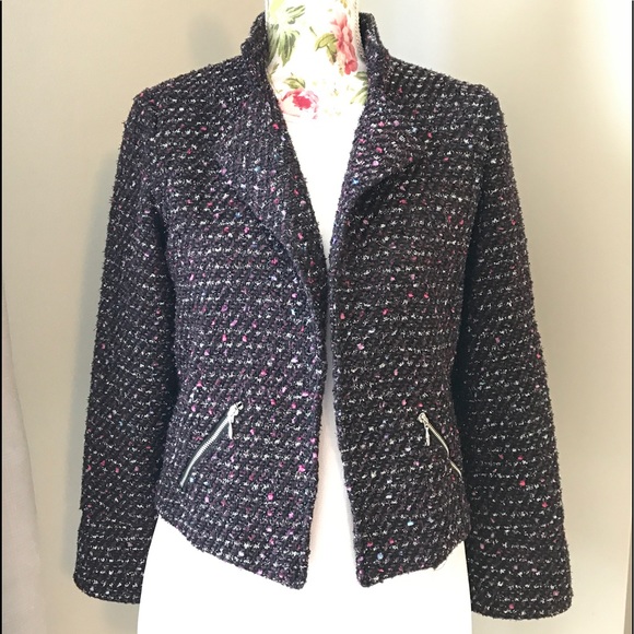 CHICOS tweed blazer, Size 0 - Picture 2 of 8