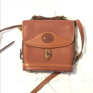 Vintage dooney and Burke leather messenger bag