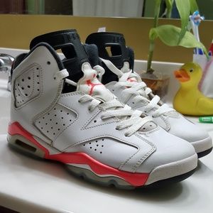 Nike air jordan retro 6 infrared white