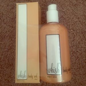 Whish Almond body oil and body wash