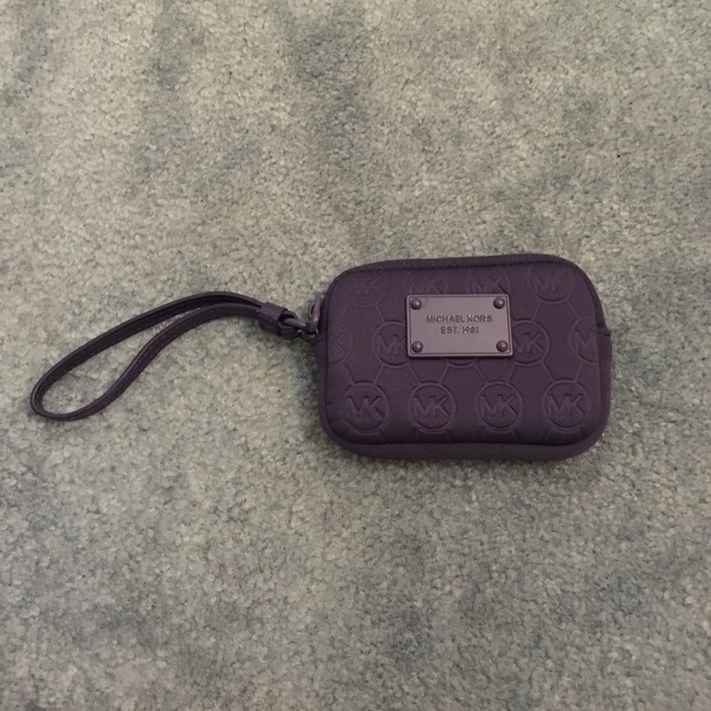 Michael Kors purple coin purse