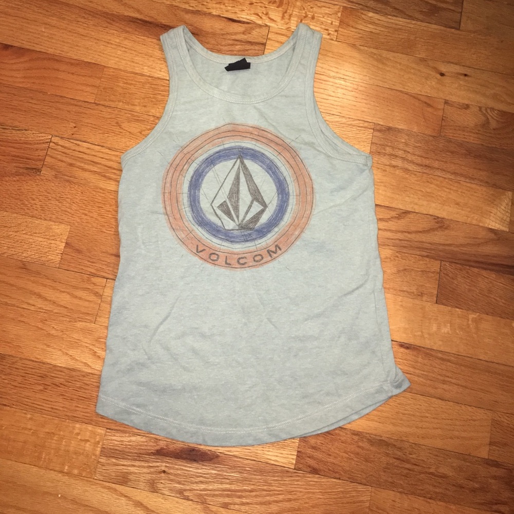 S/M light blue volcom tank top