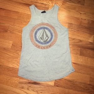 S/M light blue volcom tank top