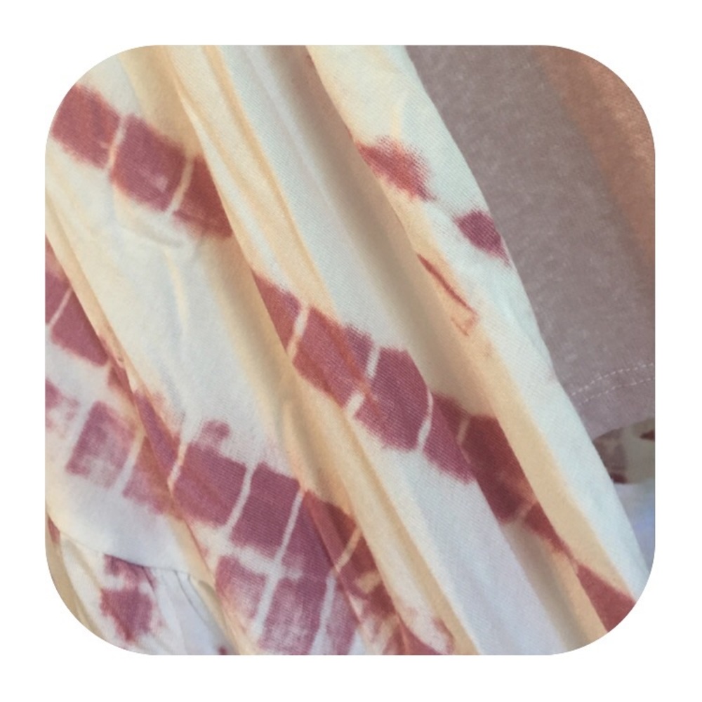 Blush Pink tank tunic with block tie dye - Picture 4 of 4