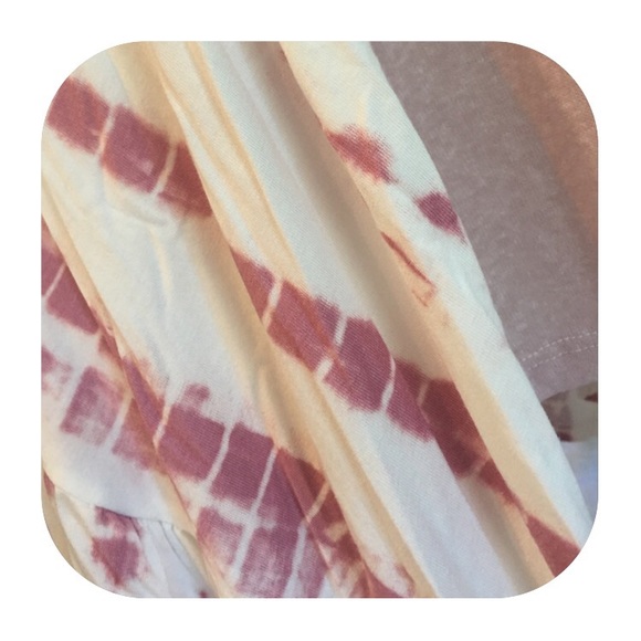 Blush Pink tank tunic with block tie dye - Picture 4 of 4