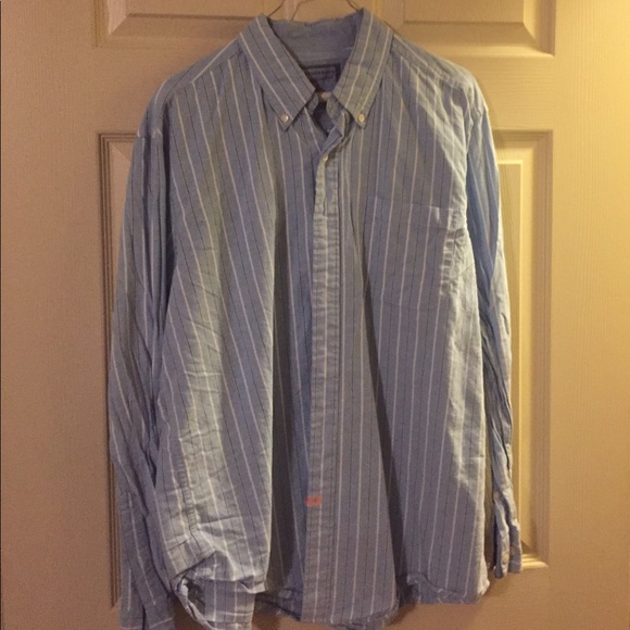 Blue/white casual button-down - Picture 1 of 3