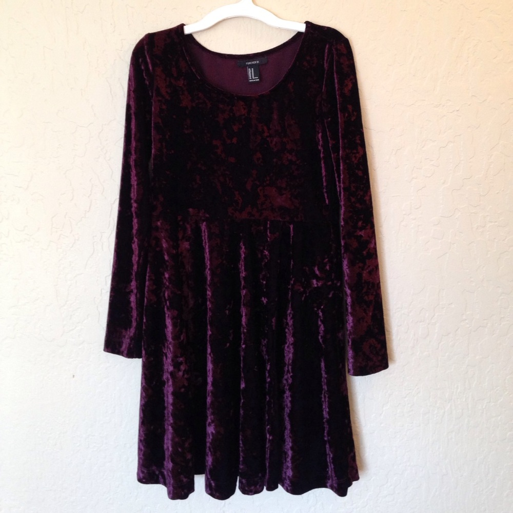 Dark Red Velvet Dress