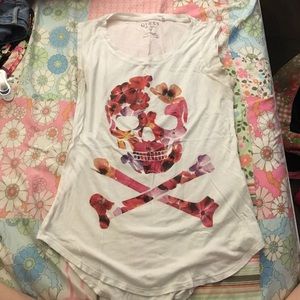 Guess Floral skull tank top