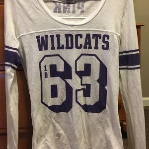 VS PINK KSU LONG SLEEVE SHIRT