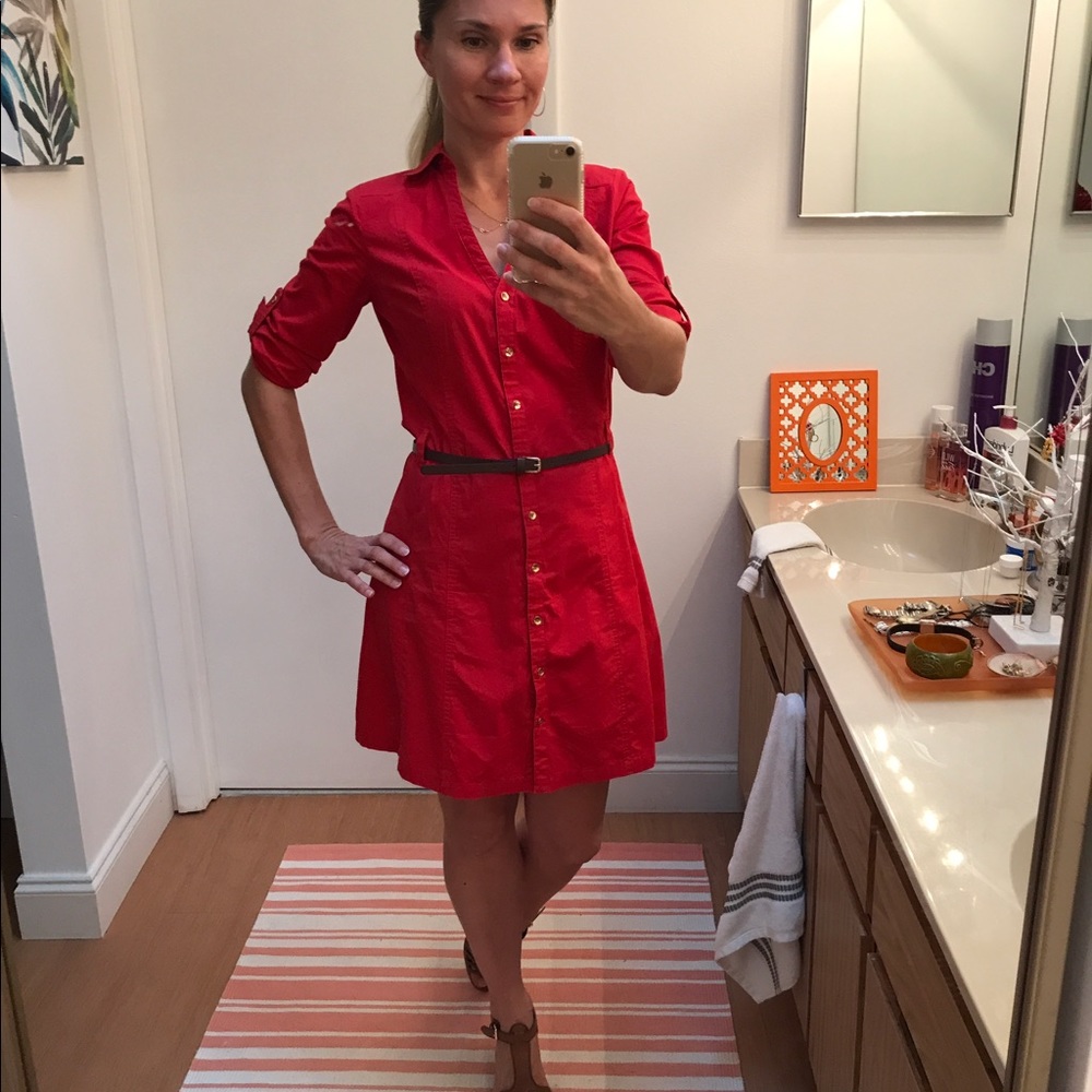 Shirt-dress by Mango Basics