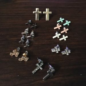 10 Cross Earrings