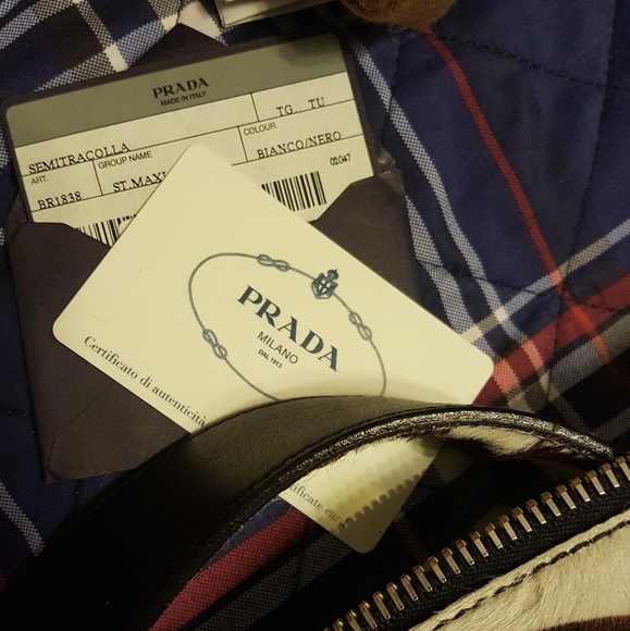 Prada Zebra Print Calf Hide Hobo - Picture 4 of 4