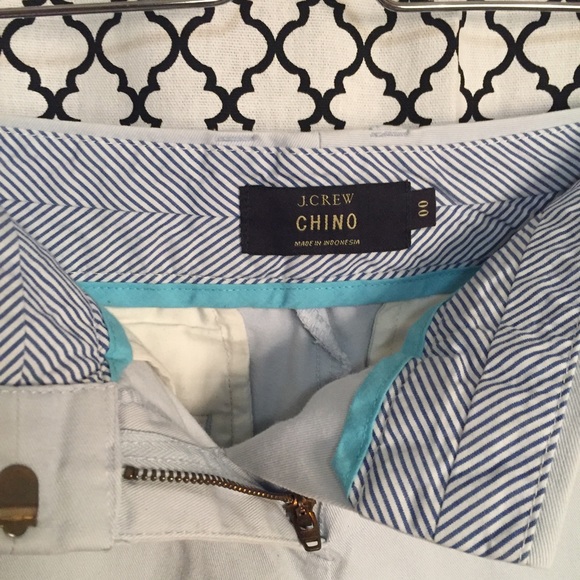 J. Crew Light Blue Chino Shorts Size 00 - Picture 3 of 4