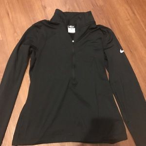 Black nike pro dry fit half zip