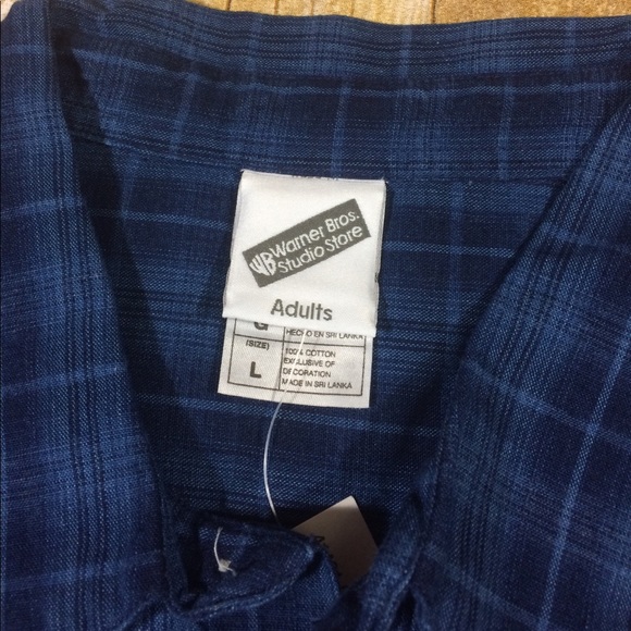 Vintage NWT Tazmanian  Devil blue bowling shirt - Picture 3 of 6