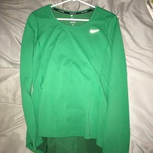 Nike Dri Fit Kelly green long sleeve