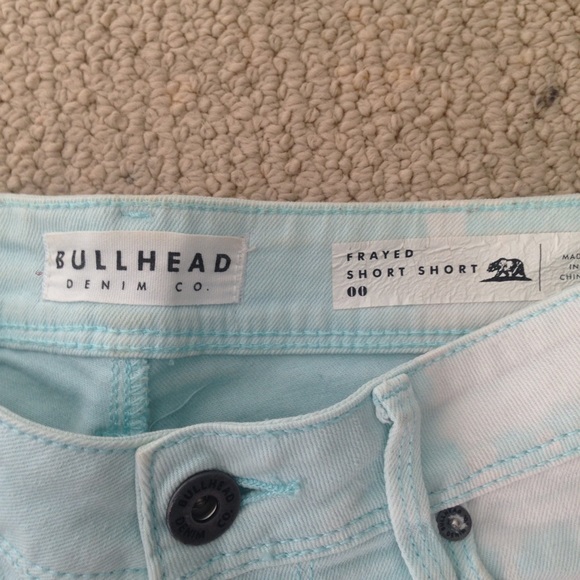 blue frayed shorts - Picture 2 of 2