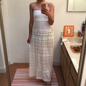 Beach lace dress, pure cotton, made in India.