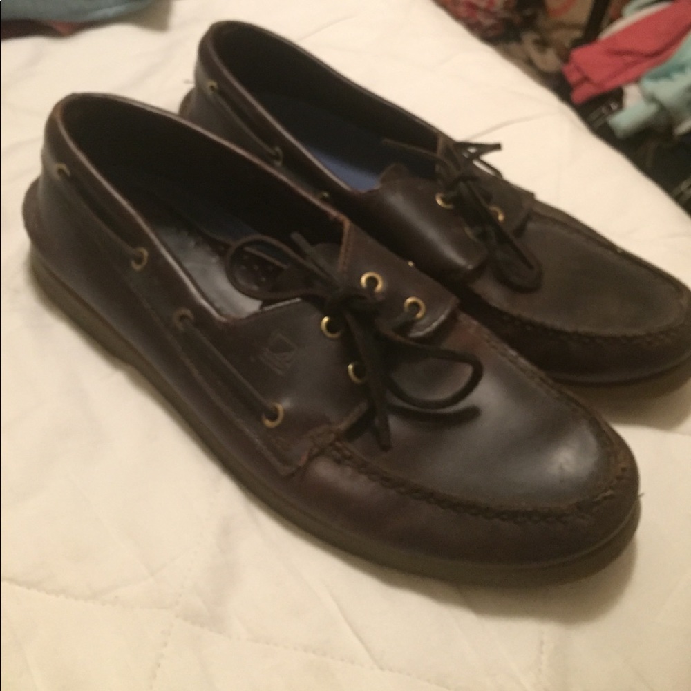 Brown leather Sperry Top-Siders