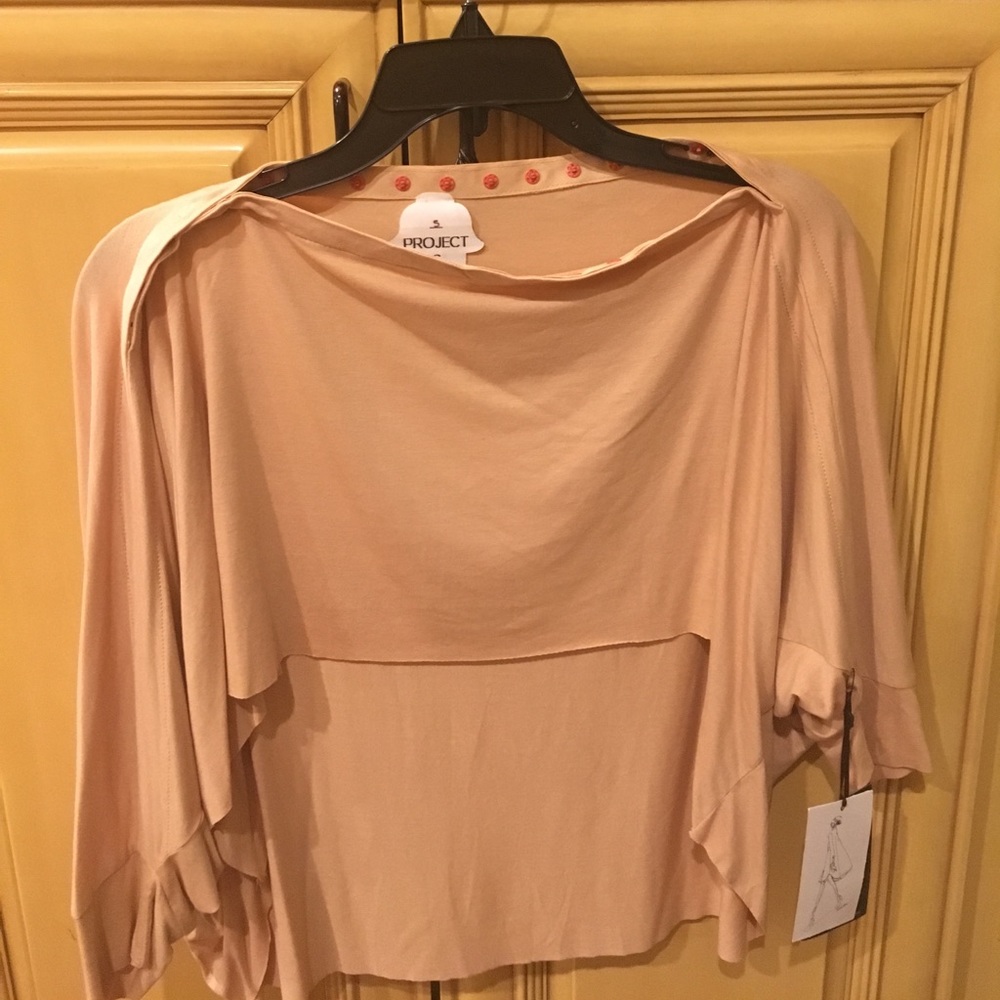 Peach- orange colored ladies top size S