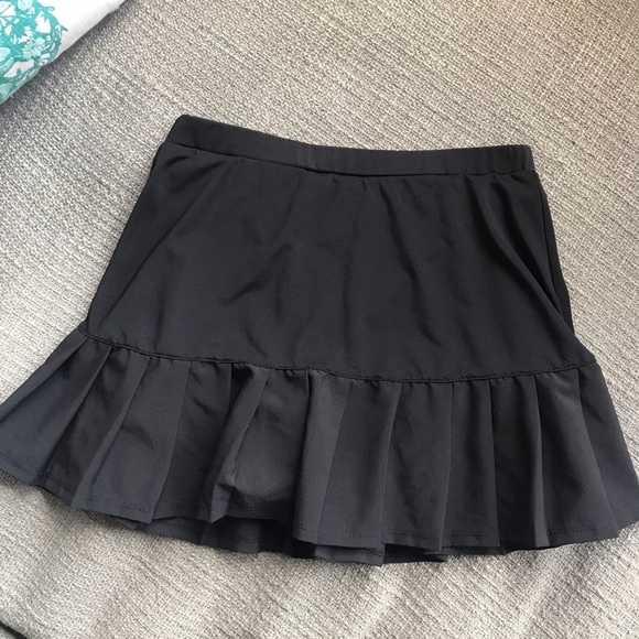 SOLD Fila tennis skirt pleated black - Picture 4 of 5