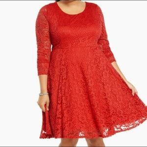 Torrid red skater dress
