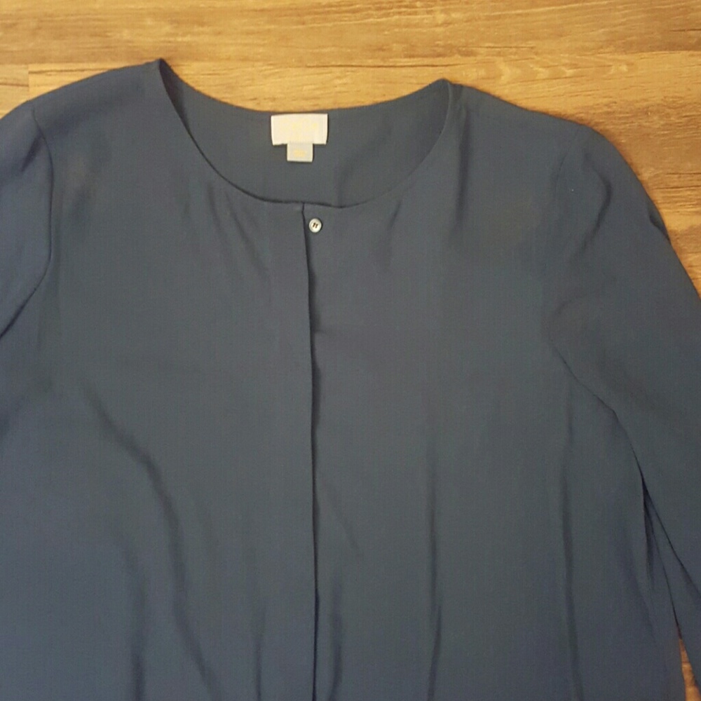 CeCe Hunter Green Blouse sz L