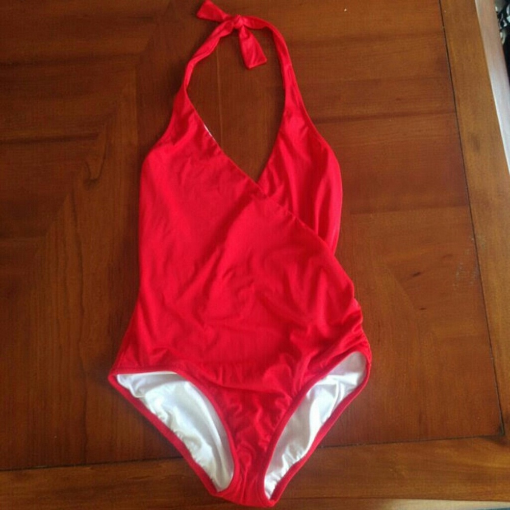 NWT Gorgeous Red J.CREW One Swimsuit