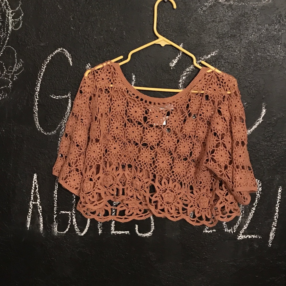 Crocheted crop top
