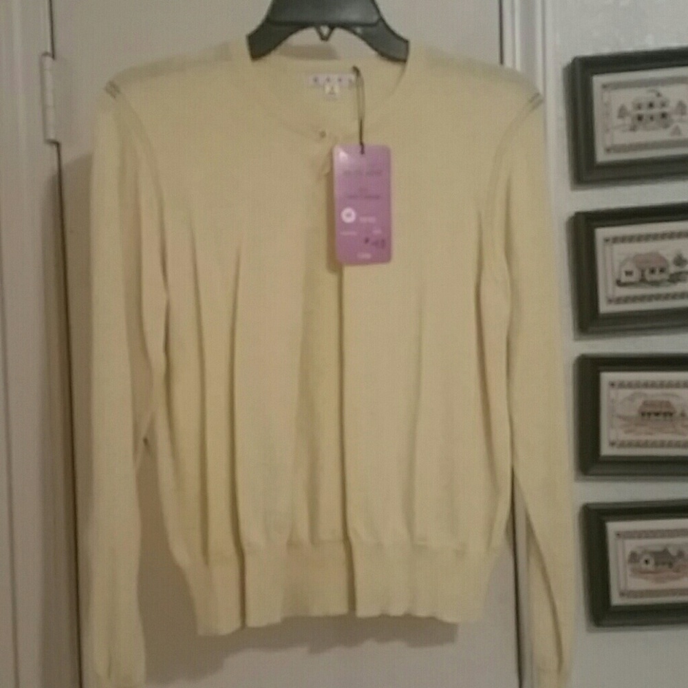 CAbi Yellow Sunny Cardigan  NWT