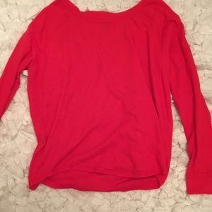 Super soft and comfortable red long sleeve tee
