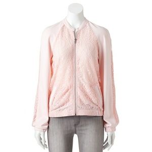 Pink Bomber Jacket - Size Small