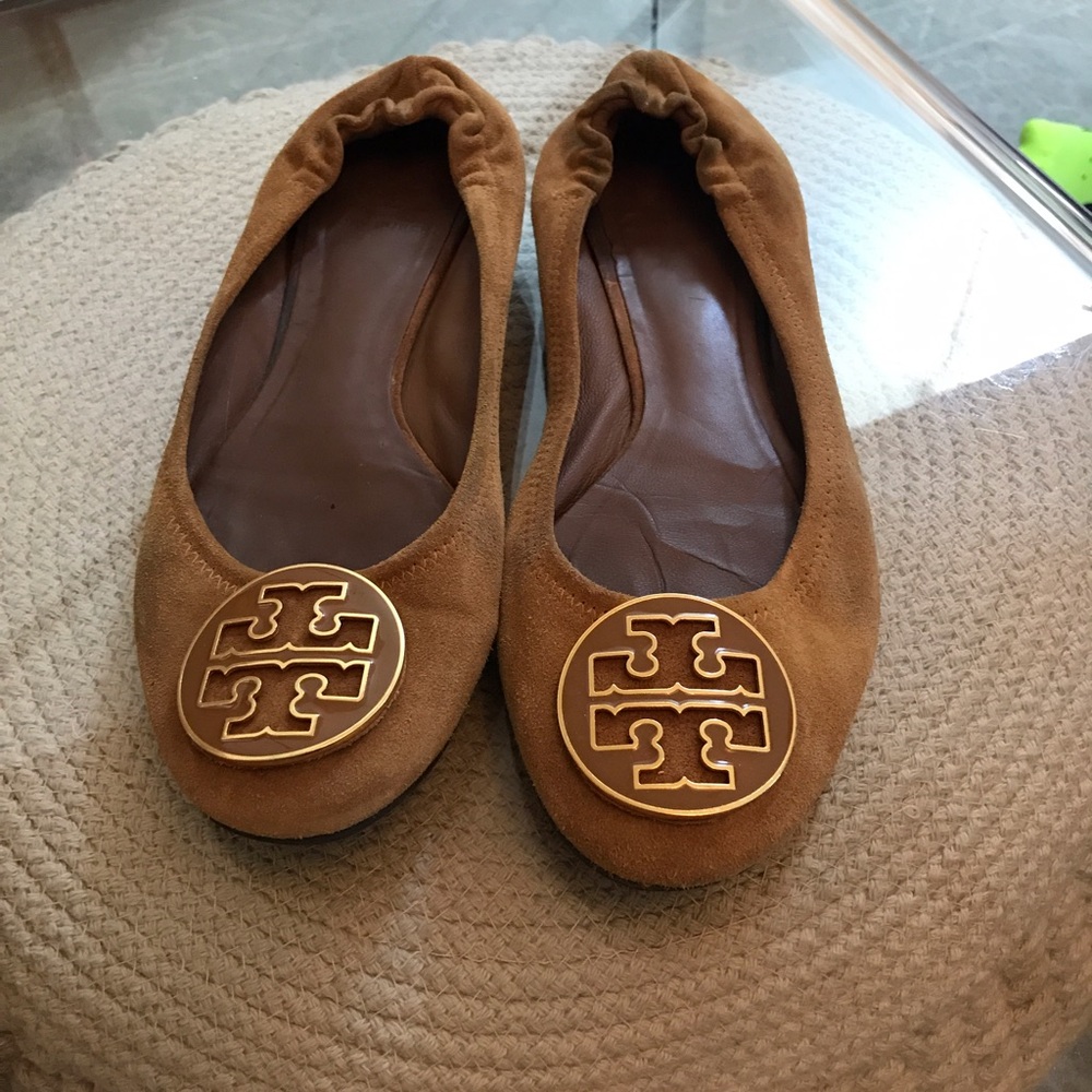 Suede Tory Burch ballet flats- Sz 9.5